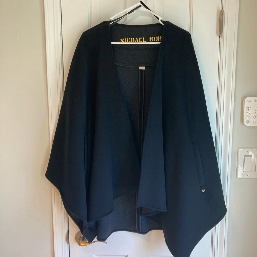 Michael Kors Wool Poncho Jacket - Picture 1 of 2